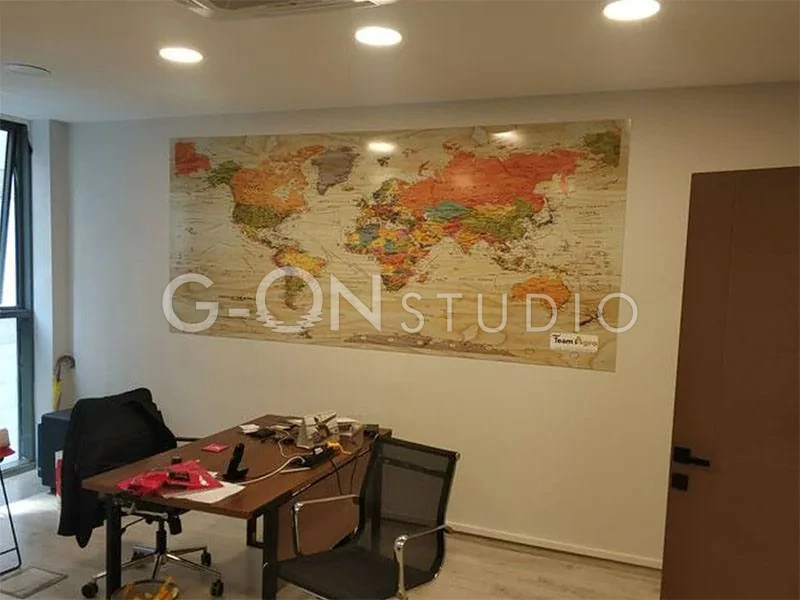 Ofis için Renkli Dünya Haritası